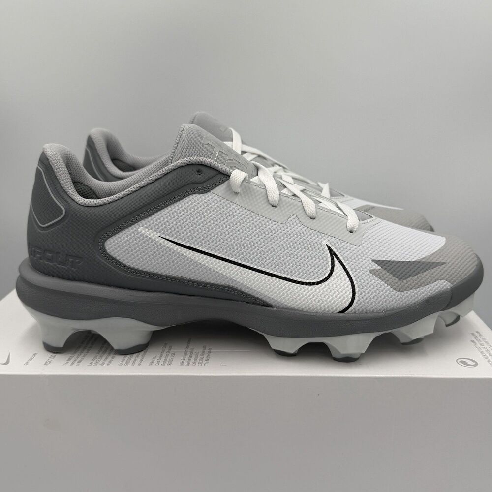 Nike Force Trout 8 Pro MCS CZ5914-001 Baseball Cleats Cool Grey White NEW 12